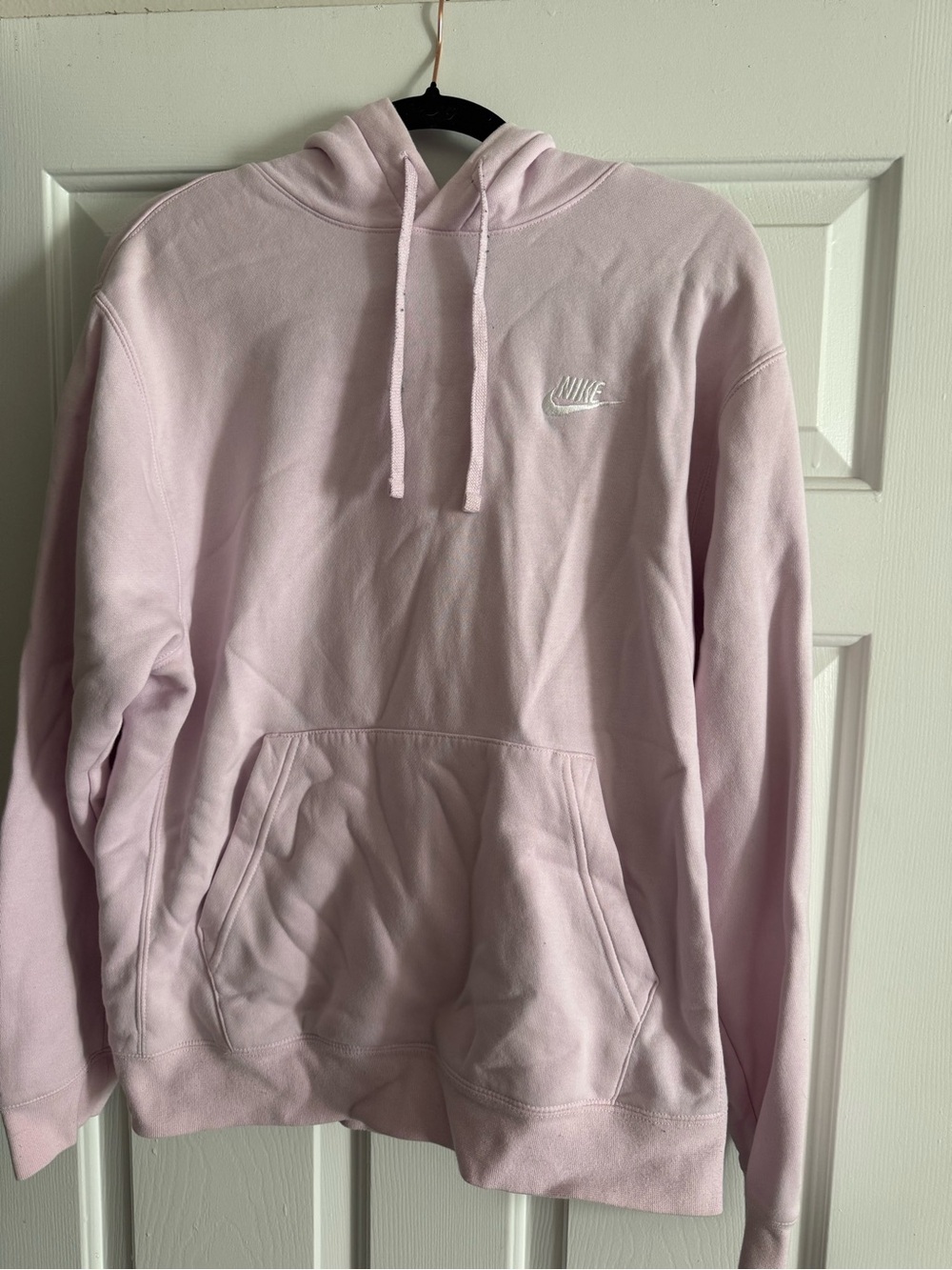Nike Light Pink Hoodie & Sweatpants with Embroidered Logo